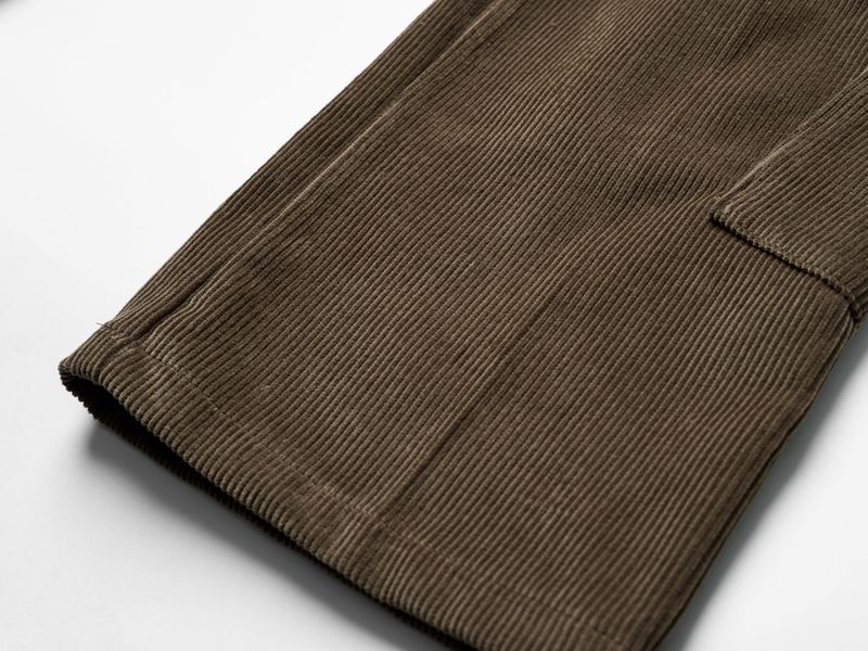 Bluesf Corduroy Cargo Pants - Brown