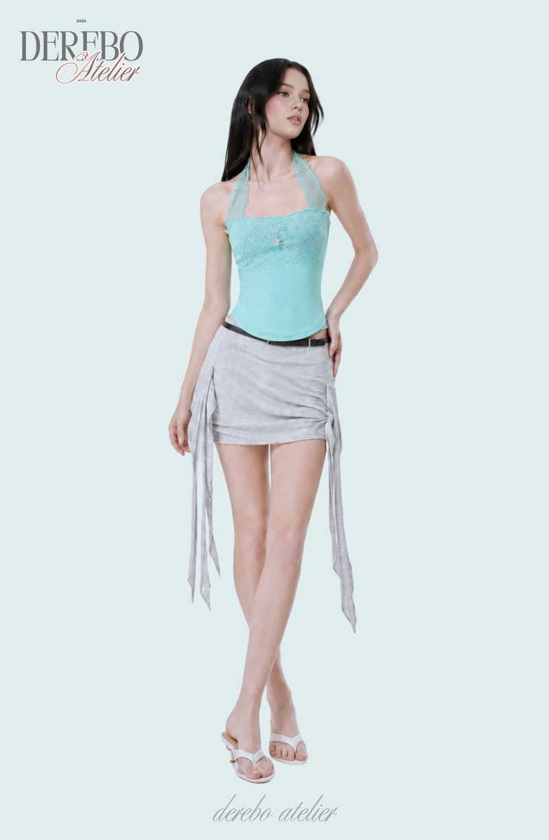 Tinkerbell Mint Lace Halter Neck Top