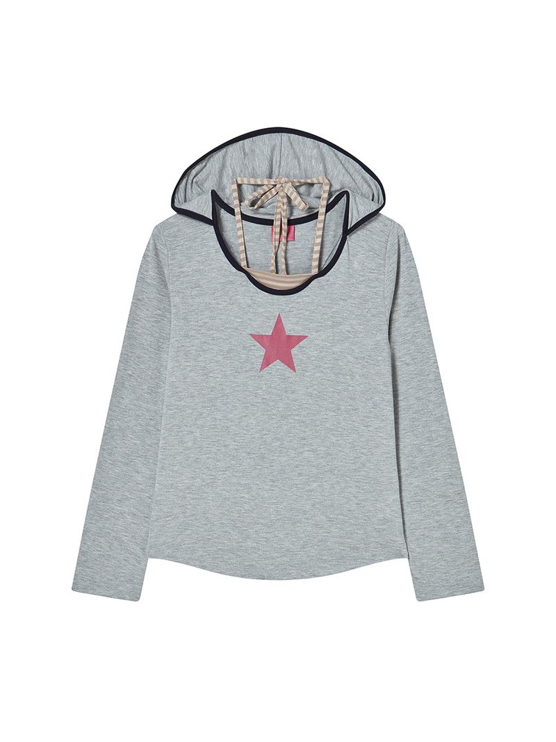 STRING TIED L/S GREY