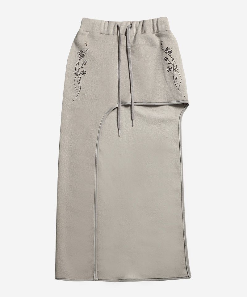 DARLING, YOU ARE BAD（YOU ARE BAD）の「ローズカットアウトスカート #ベージュ (FLEECE LINED)（スカート）」