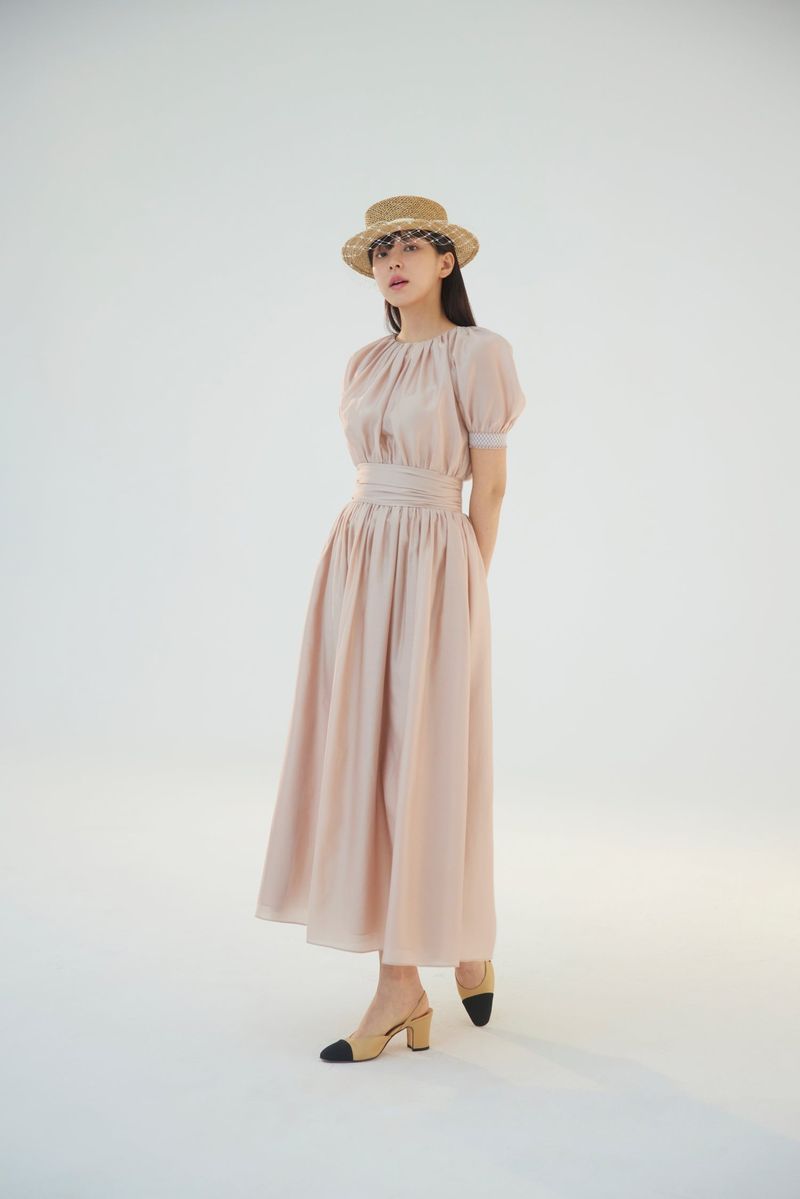 NO.4 DRESS - NUDE BEIGE
