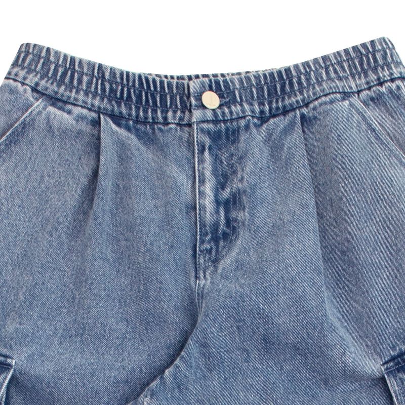 DENIM CARGO PANTS (UNISEX)_SYF6PT01BU