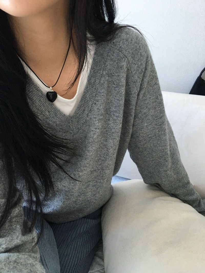 (silver925) Black necklace