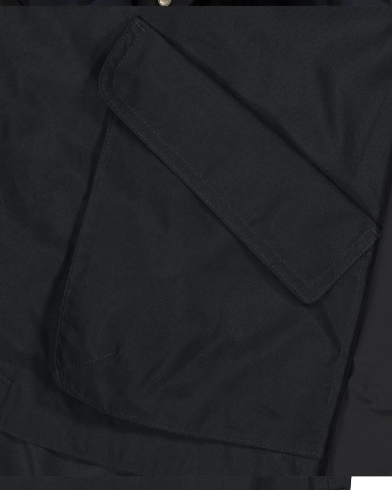 Draped Field Parka / Black