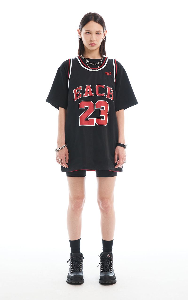 REVERSIBLE JERSEY_ RED/BLACK