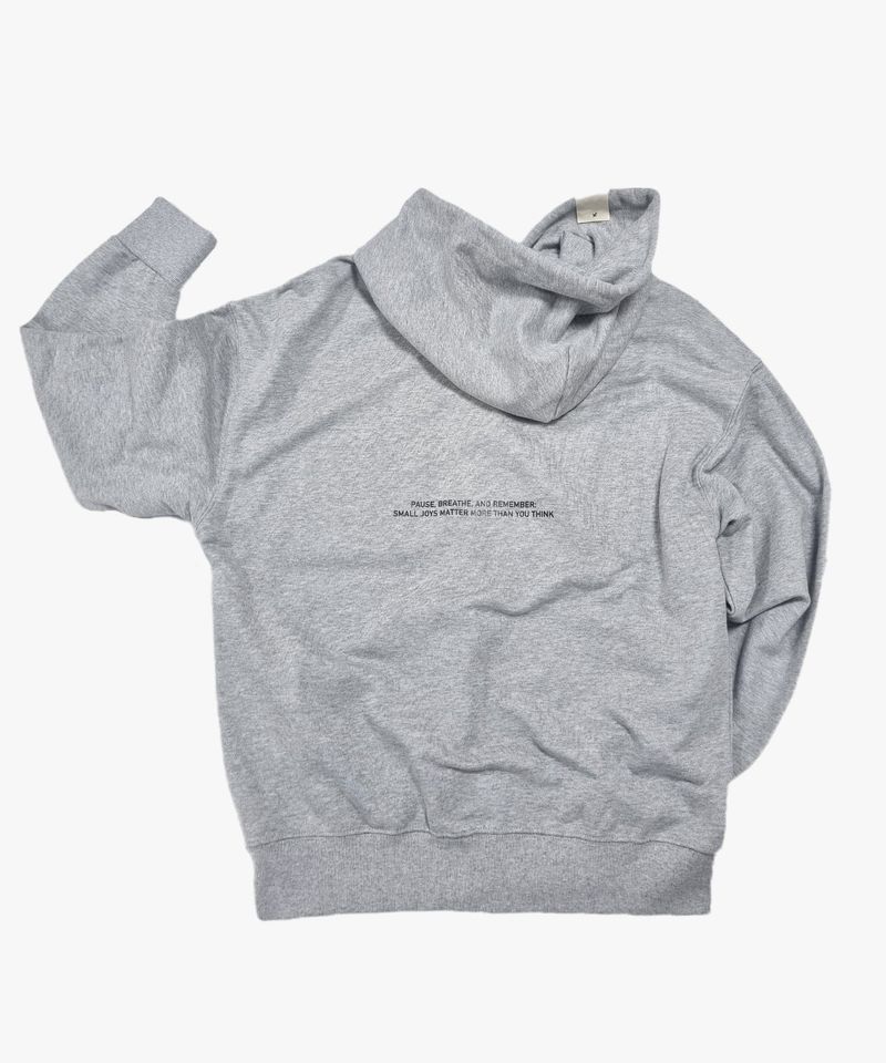 Circle to Clover, 2way Hood Zip Up [Gray]
