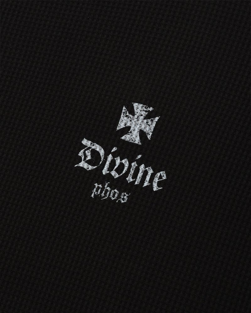 Divine Waffle Long Sleeved/Black