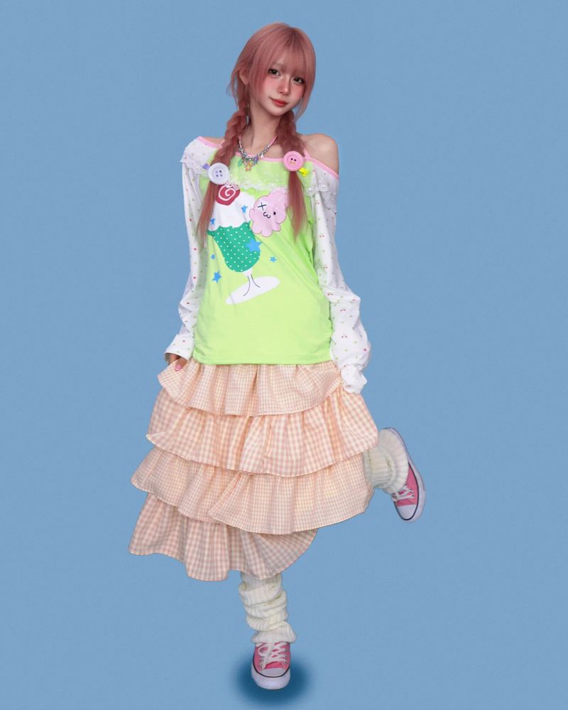 melon soda wide long T