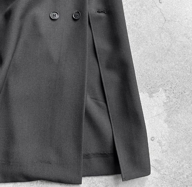 Bio Collarless Maxi Jacket