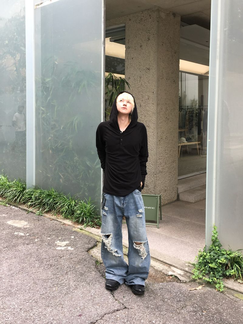 Penser Distressed Denim Pants