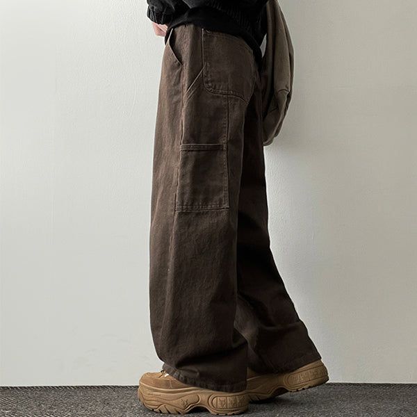 Issue Peach Cotton Pencil Pocket Pants