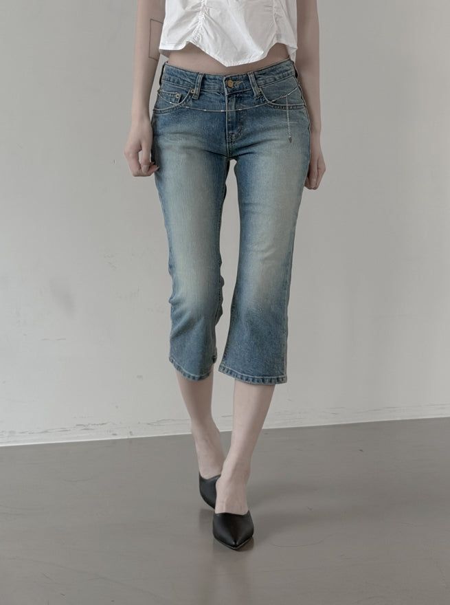 mnem（ムネム）の「Ciel Capri Denim Pants（Pants）」