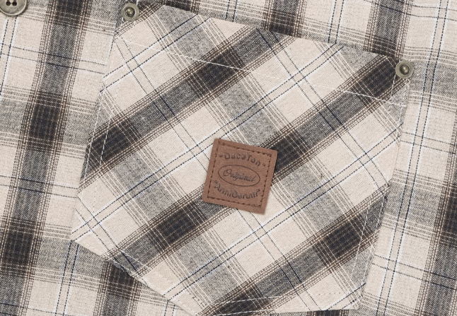 Lime Vintage Patch Pocket Check Shirt