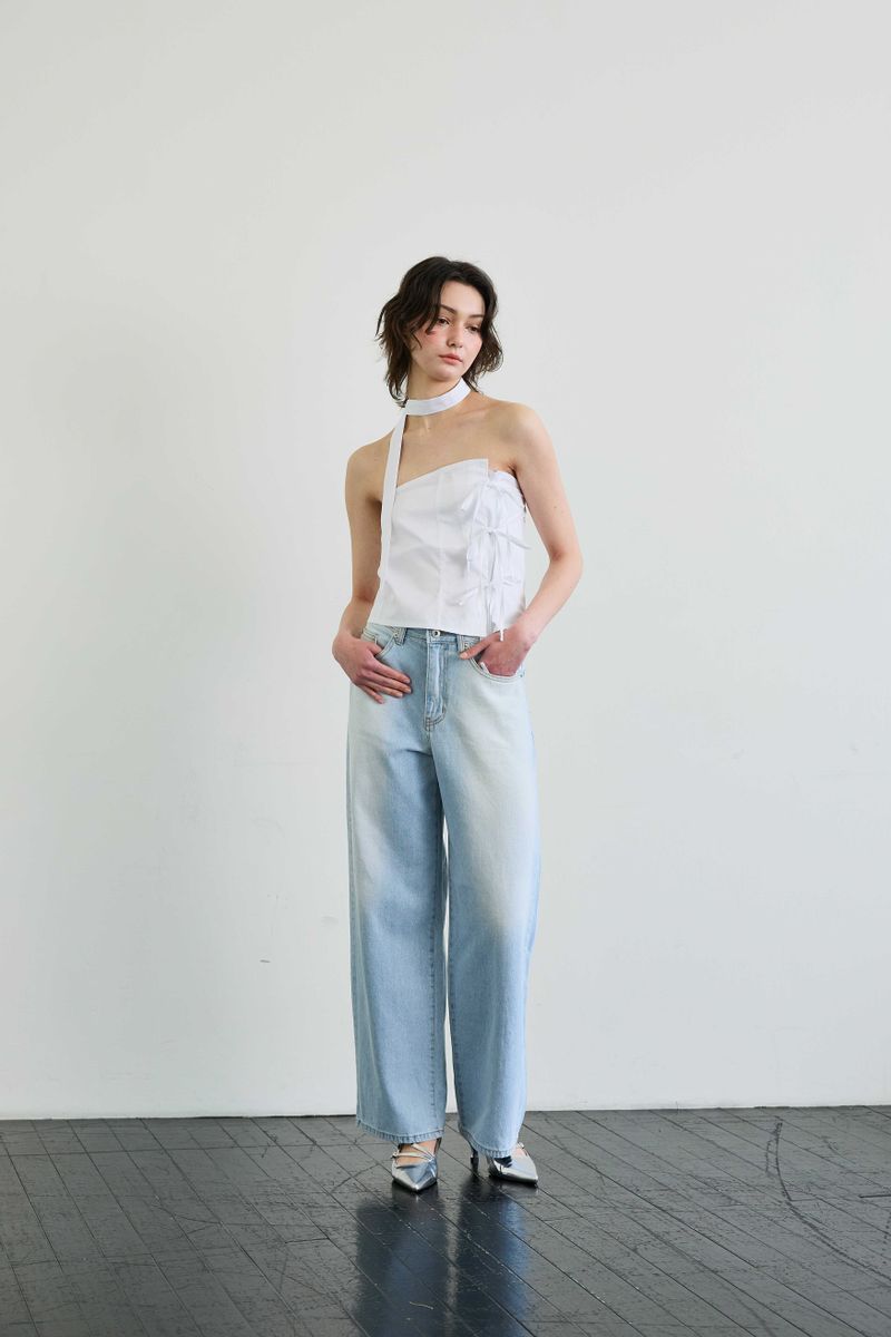 ELFIN SCARF TOP / WHITE