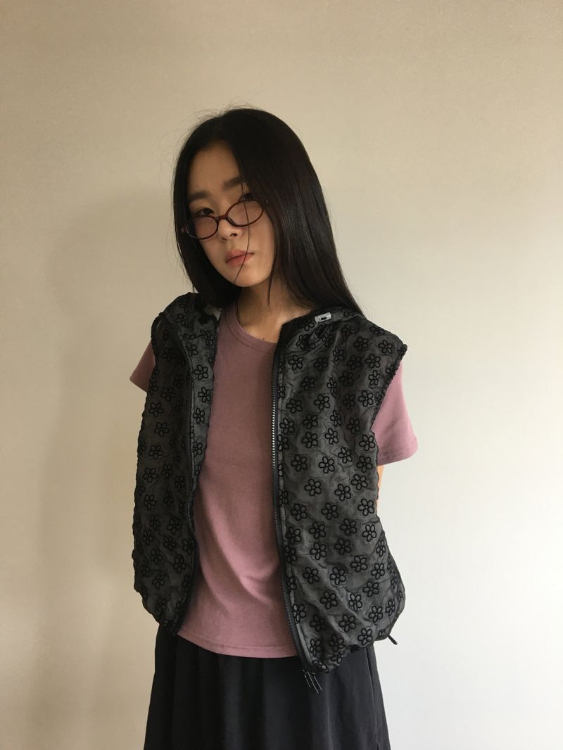 Milky Flower Hoodie Jumper (2color)