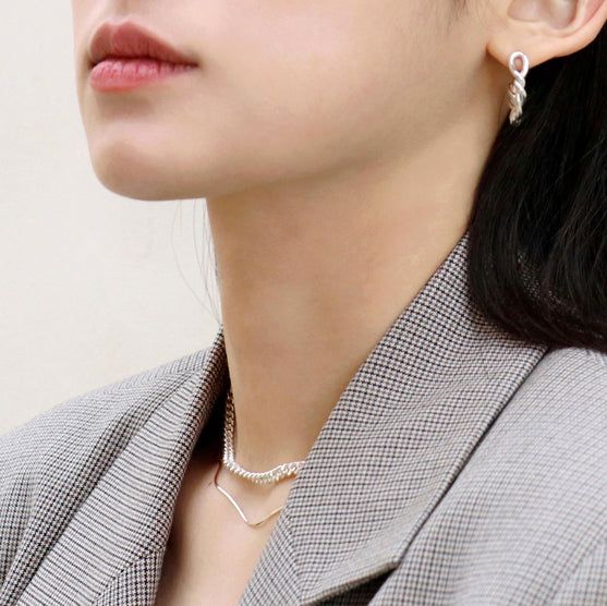 Less is more（レスイズモア）の「silver thin snake chain necklace (14K gold plated（Accessories）」