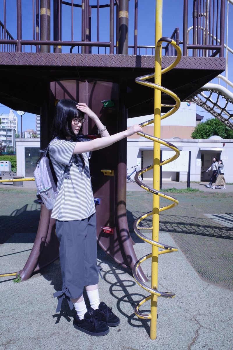 ルーニーリボンカプリパンツ (2color)