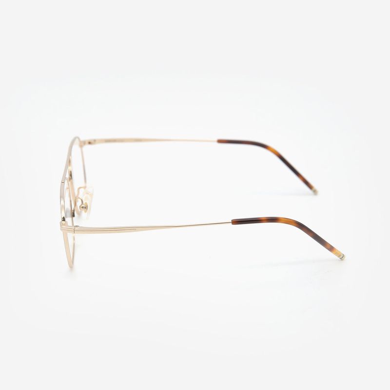 Knouun Square Combi Two-Bridge Glasses ASCENT GD