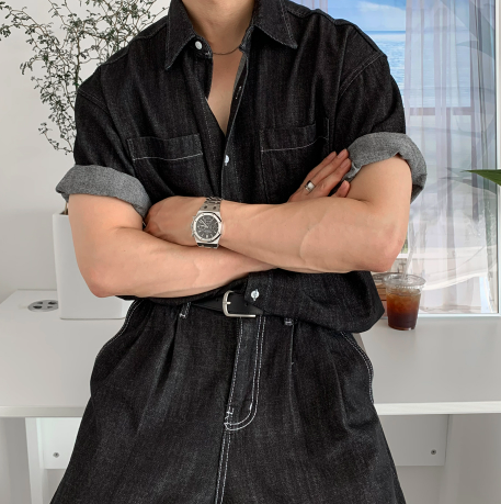 【Setup】Aiden Solid Linen Denim Setup