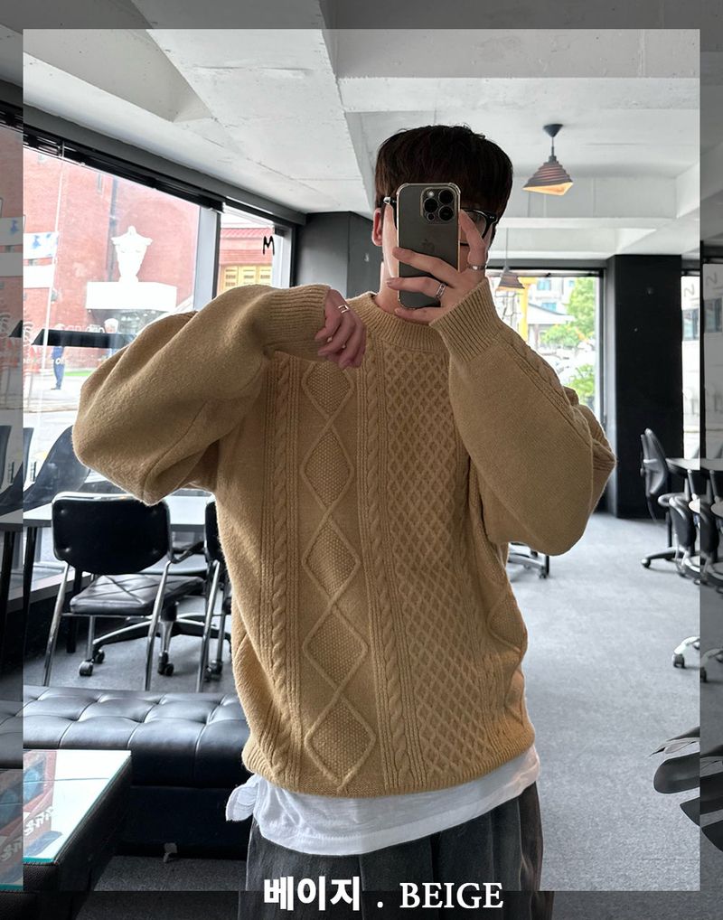 lose loosefit pattern knit
