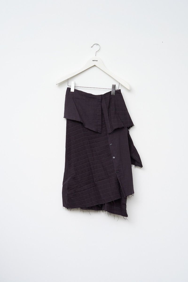 (W) Twin Checked Skirt