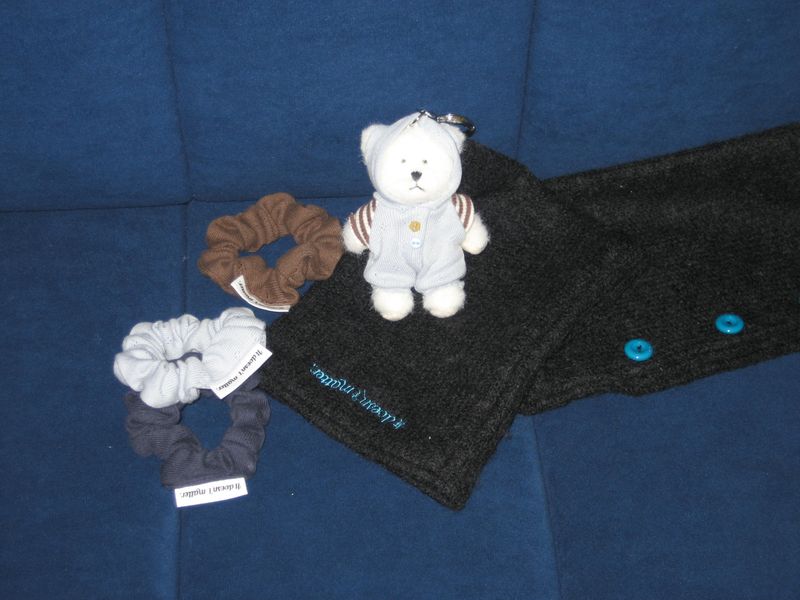 [Leg] Fuzzy button Warmer (Black)