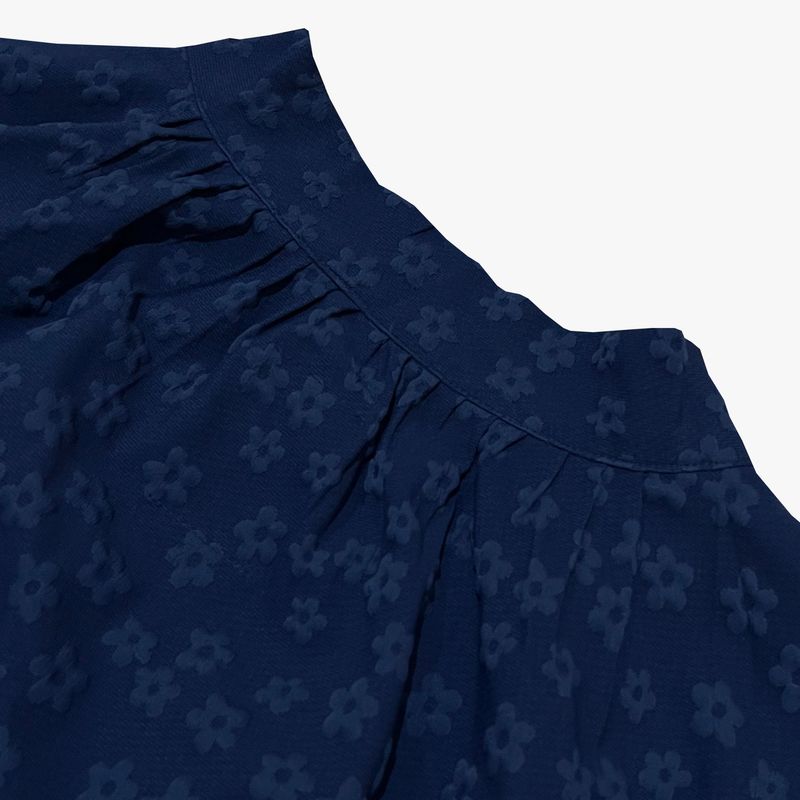 flower robe cardigan_blue