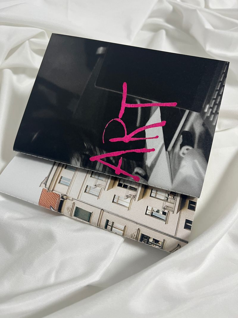  A6 NOTEBOOK - LIFE IS ART (stitch binding)
