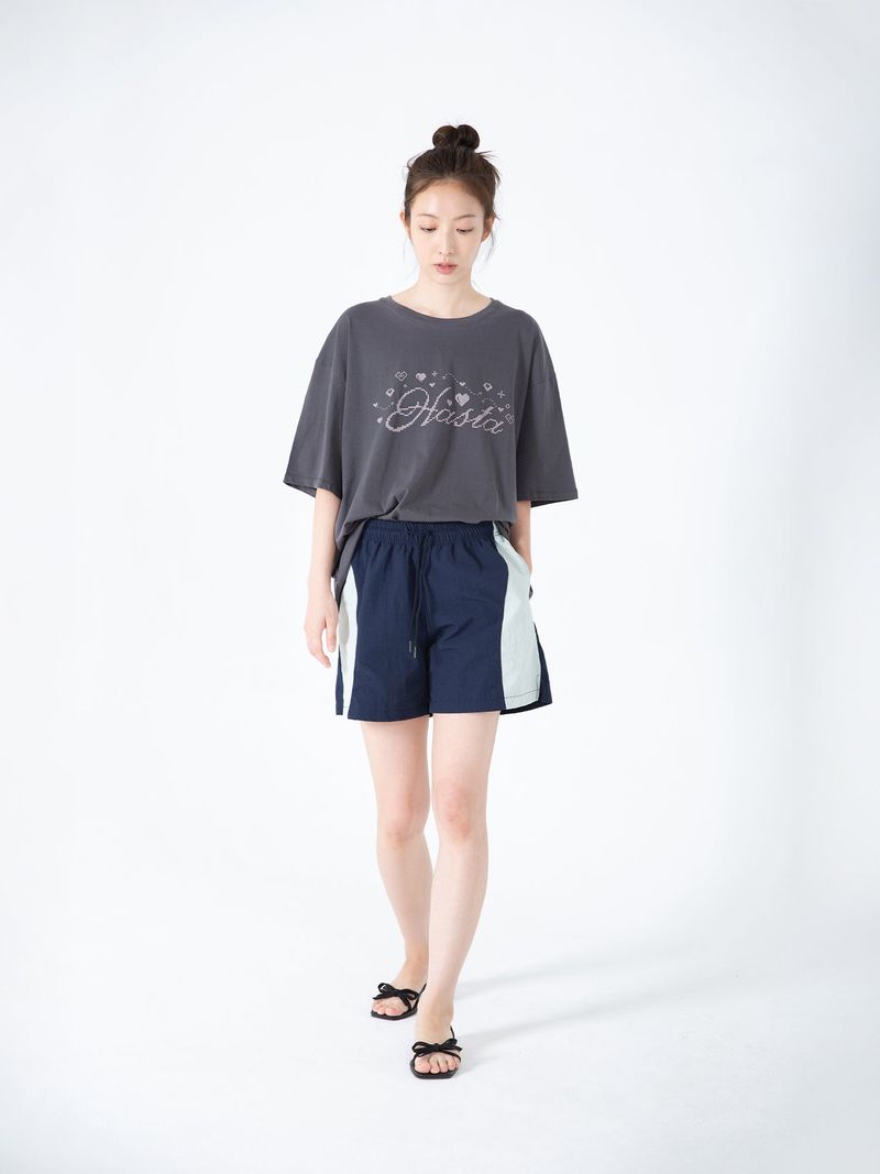 Two Tone Blend Shorts (Navy)