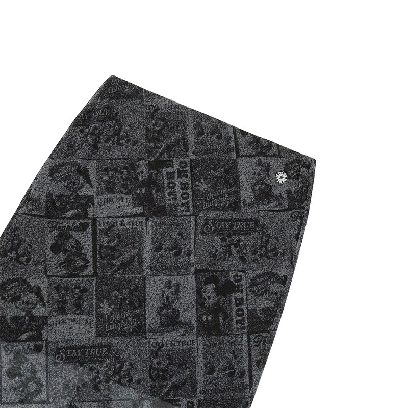 [Disney] Mesh Long Skirt_Black