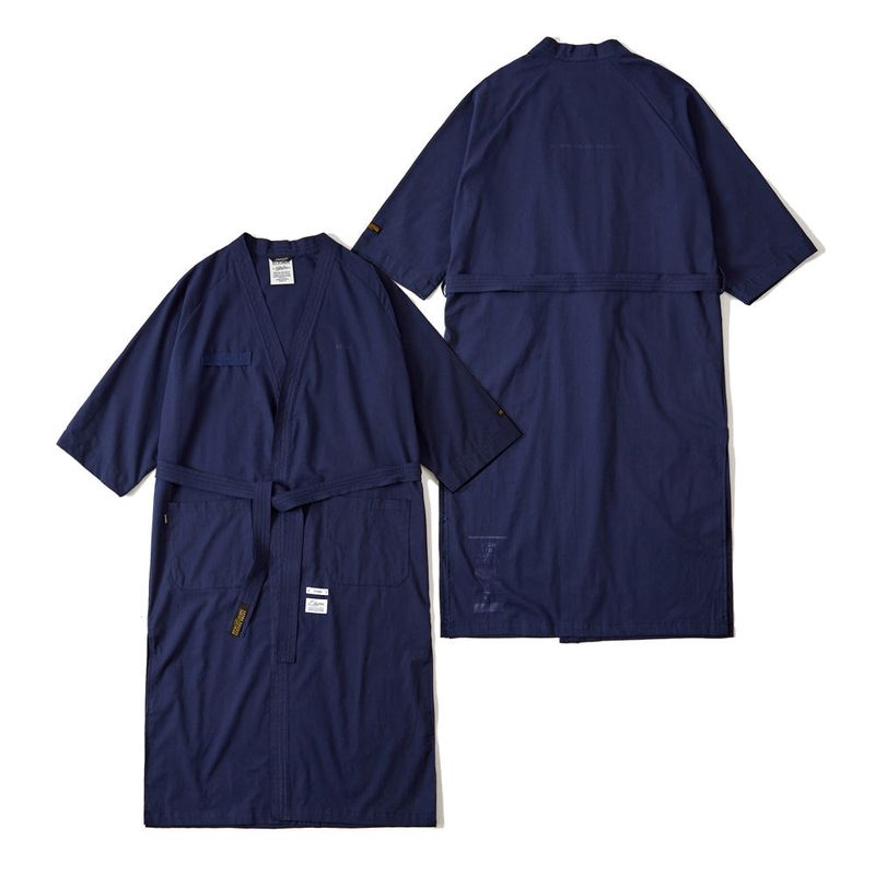 TECH LINEN ROBE OLIVE
