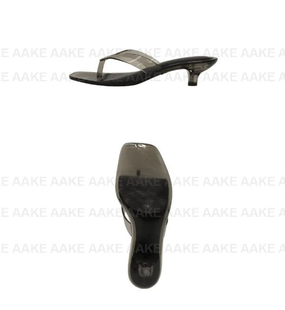 JELLY SQUARE THONG MULE