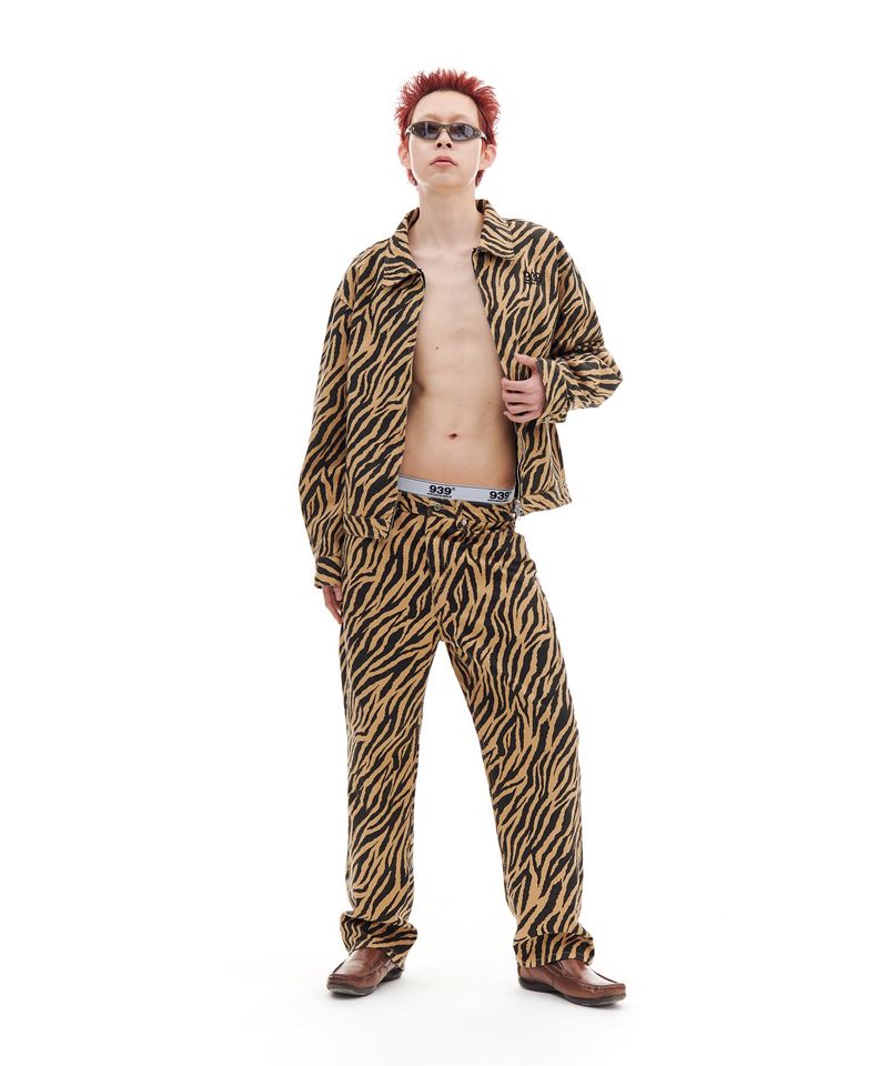 ZEBRA TWILL PANTS (BROWN)