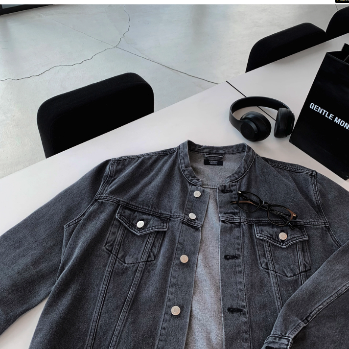 First Semi-Over China Denim Jacket