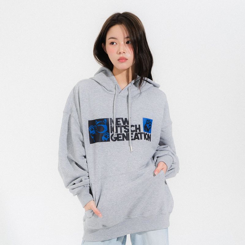 CLEAR GLASS HOOD TEE-MELANGE