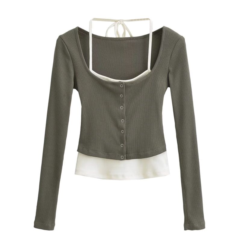 Cozy&Kitsch（コージーアンドキッチ）の「Ria Layered Strap Cardigan 232939928（Tops）」