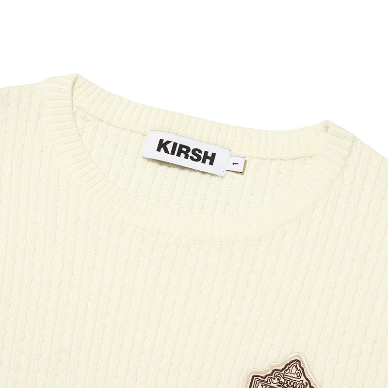 EMBLEM WAPPEN ROUND NECK KNIT [IVORY]