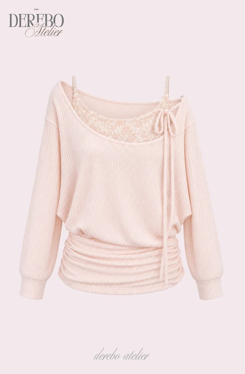 Blush Layered Pink Knit Dress 