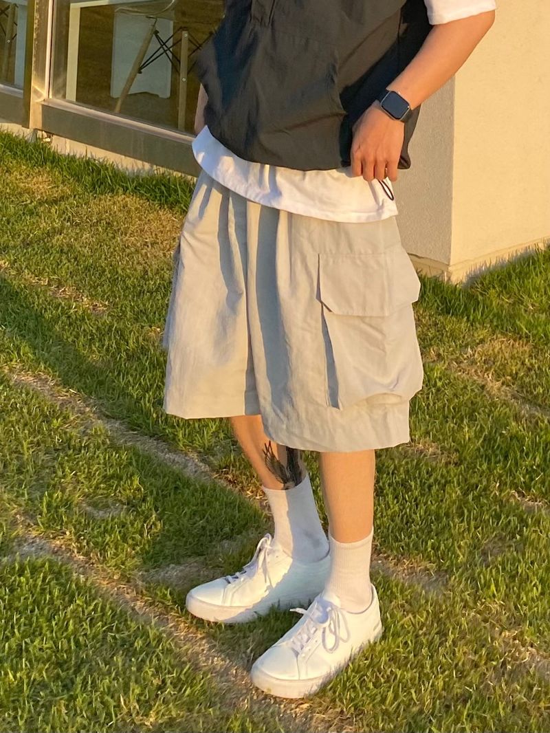 Mam's Nylon Cargo Bermuda Pants 2C