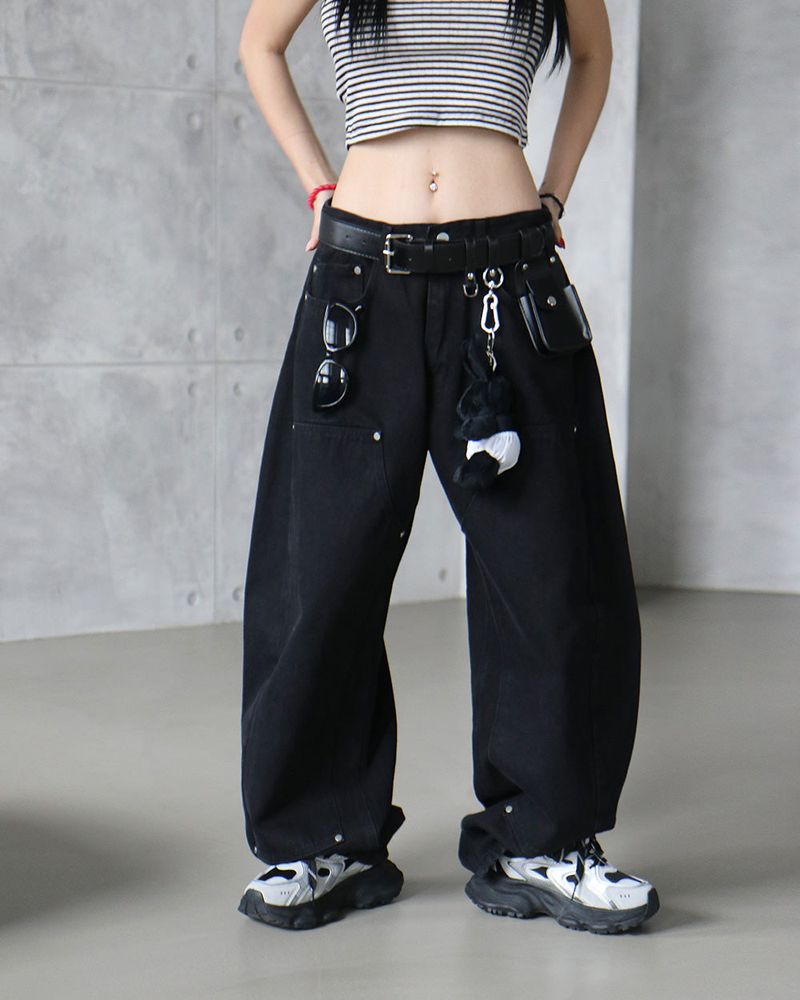 pocket key ring belt