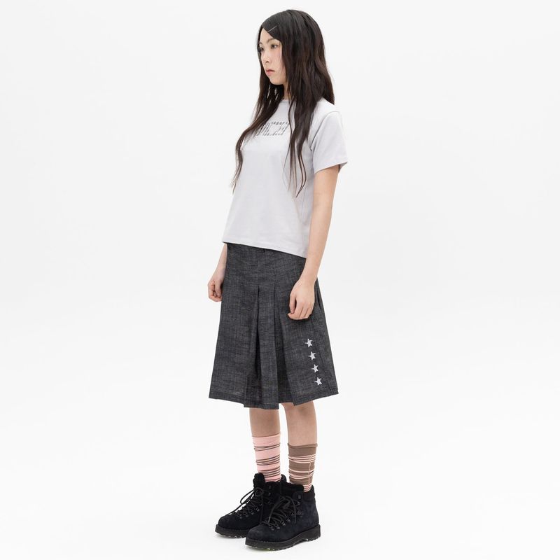 WH Check Patch Tee - Grey