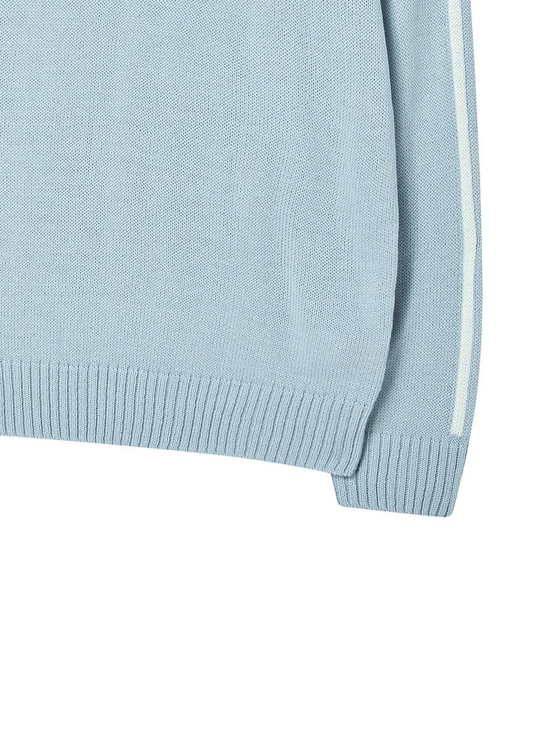 FLAG BOATNECK KNIT LIGHT BLUE