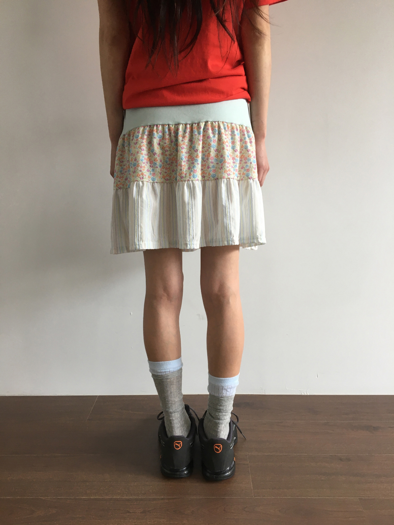 Mani patchwork skirt (2color)