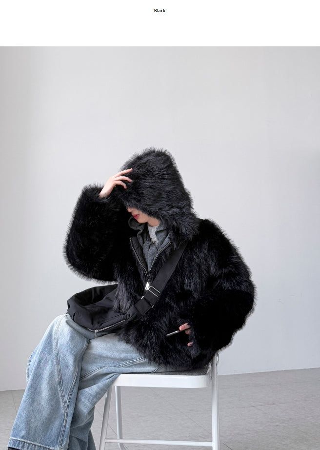 Balian Wolf Fur Jacket