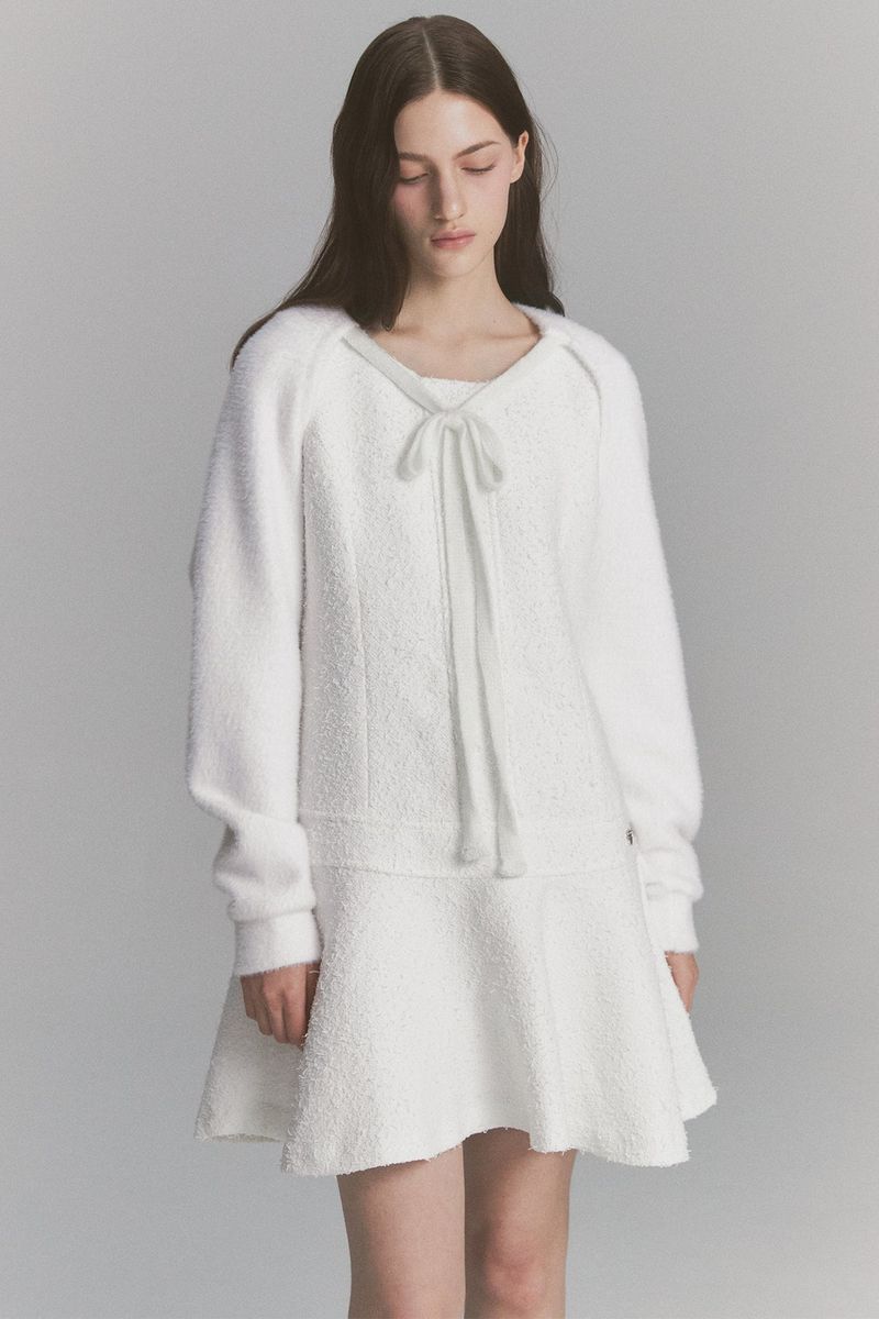 MOILLY(モイリー)の「Fur Ribbon Bolero White(Jackets/Outerwear)」