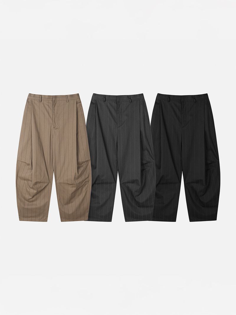 Lemaire Striped Curved Pants