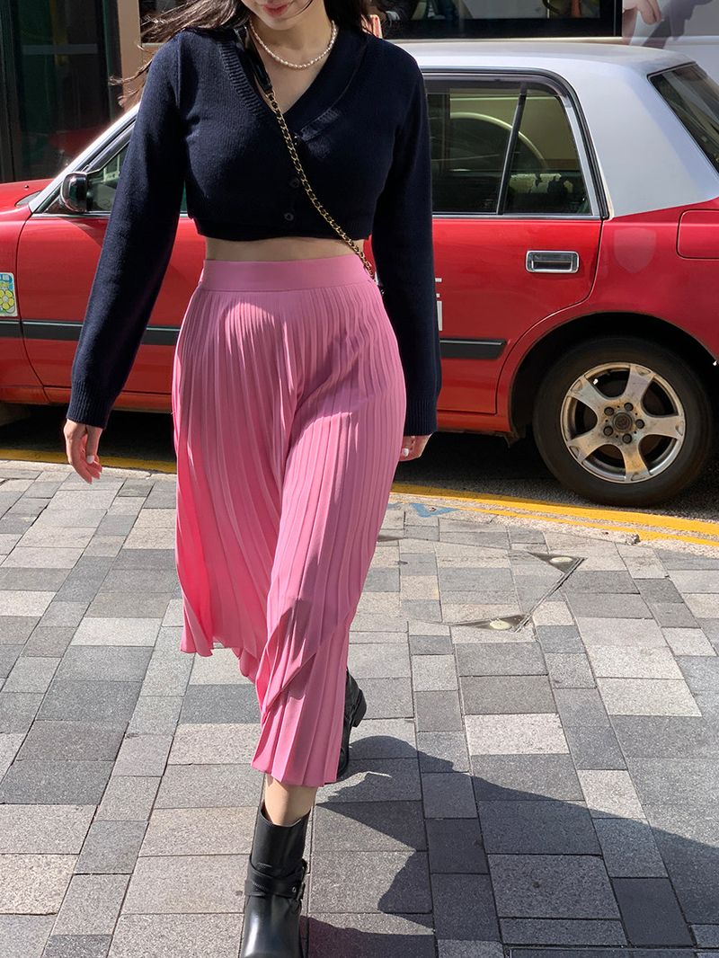 [MADE] LOVE MORE PINTUCK LONG SKIRT