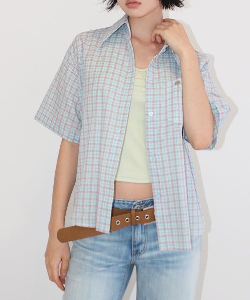 SHIRRING HALTER TOP