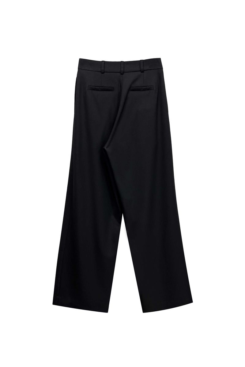 TOMO WIDE SLACKS / BLACK