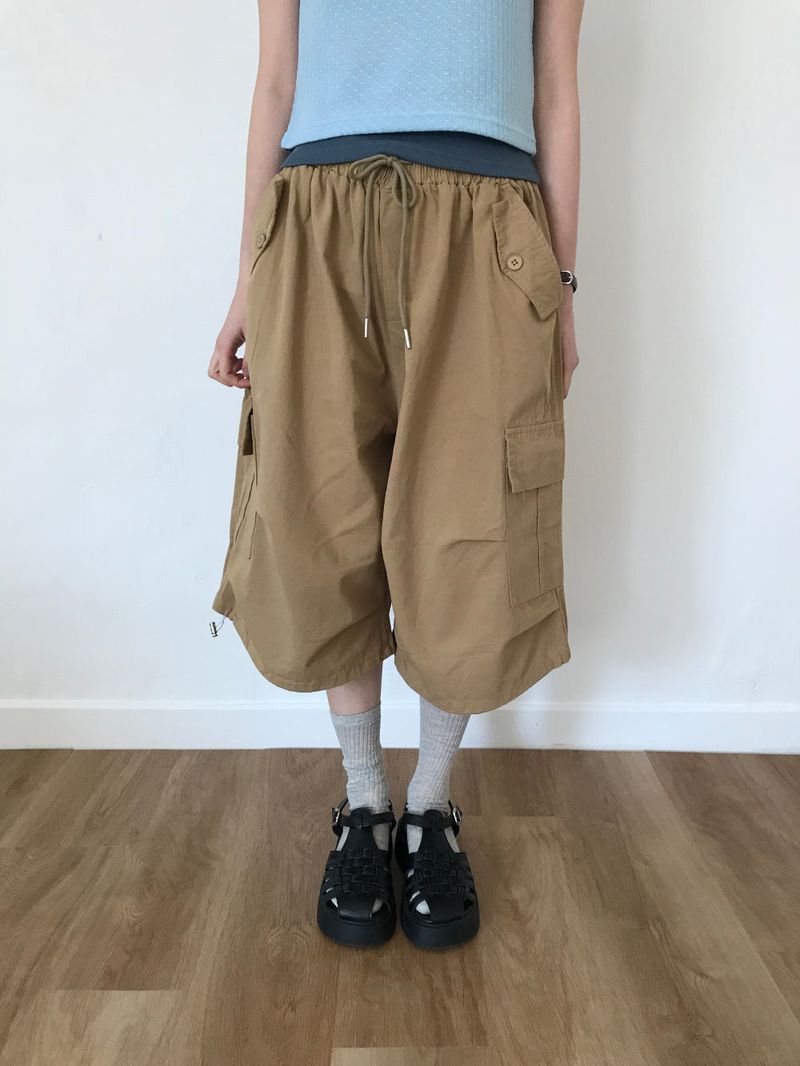 Move Cargo Bermuda Pants (4color)